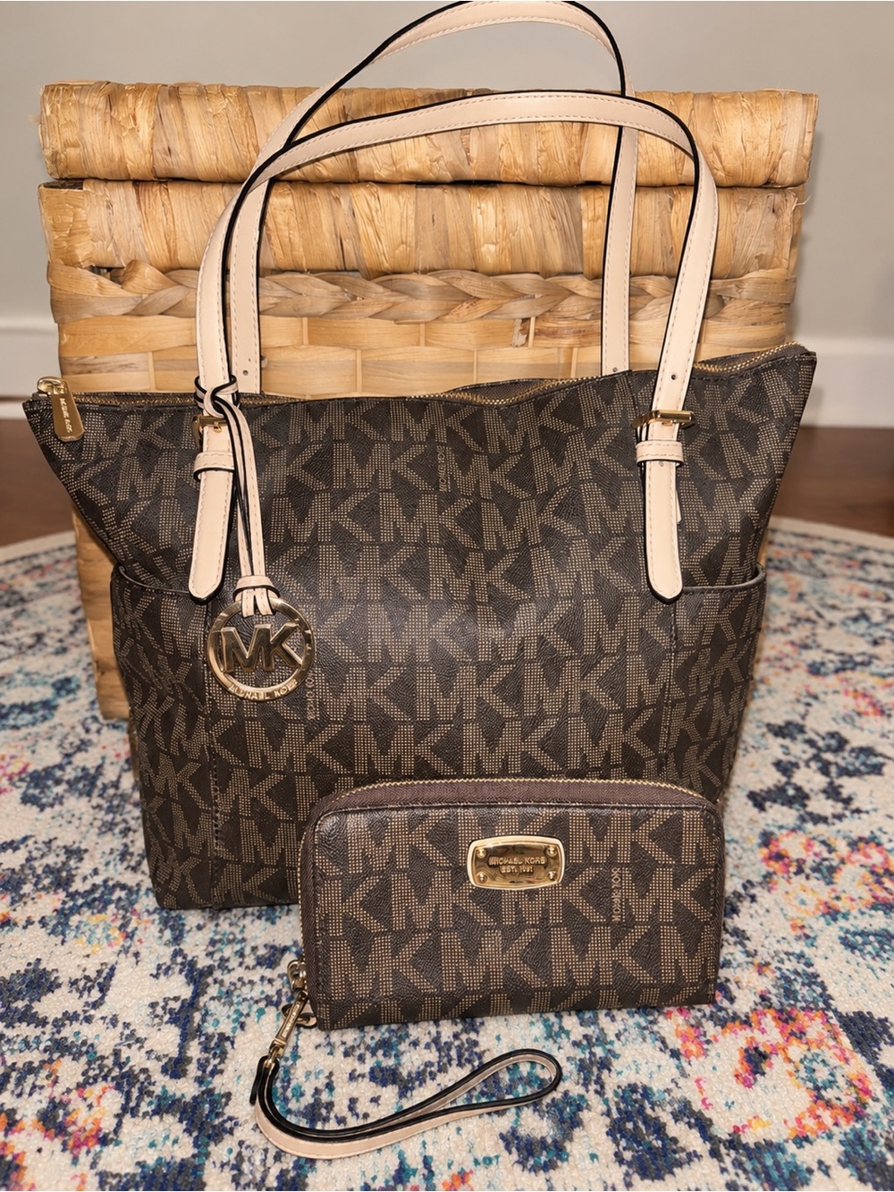 Michael Kors Jet Set Tote and Wallet